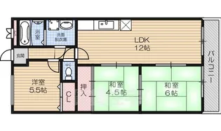 しののめハイツ【6階】の間取り
