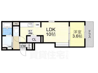 Clashist大和田【1階】の間取り