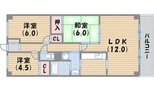 イーストハイム3【2階】の間取り