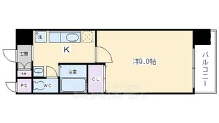 ハウスセゾン御所南【2階】の間取り