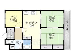 メゾンカタケ【402号室】の間取り