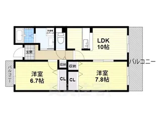 サニーコートほんまち【2階】の間取り