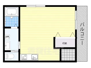 高石駅1分 専有面積20帖 二人居住可 フルリフォ済 オール電化【2階】の間取り
