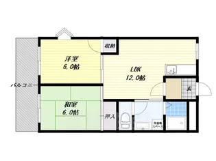 大阪府東大阪市鴻池本町【マンション】の間取り