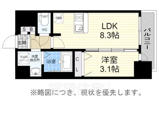 1LDKの間取り画像