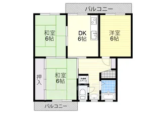 三国ヶ丘ホームプラザ【3階】の間取り