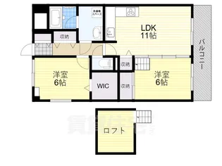 アイリスハイツ7号館【7階】の間取り