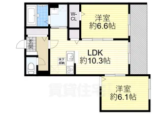 Confort yamato(コンフォール ヤマト)【1階】の間取り