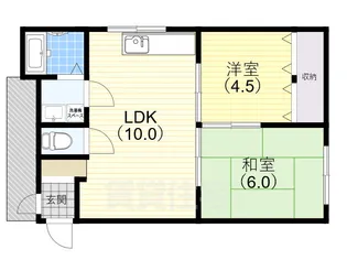 エクラシア鷹取【3階】の間取り