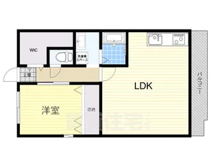 ユメノサニーハイツ【1階】の間取り