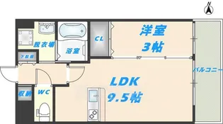ラグゼ布施東2【2階】の間取り