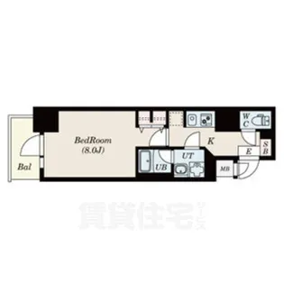 エス キュート 丸の内【6階】の間取り