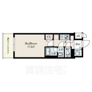 エス・キュート 丸の内(旧S-RESIDENCE丸の内North)【12階】の間取り