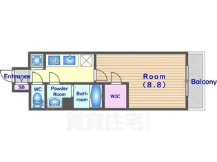 エスプレイス京都RAKUNAN【4階】の間取り