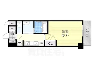 MJC神戸ハーバーウエスト【2階】の間取り