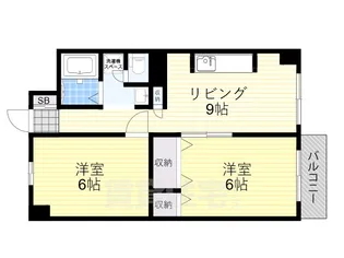マンションサルナート【2階】の間取り