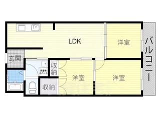 南堺ハイツ1号館【4階】の間取り
