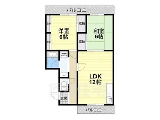 ハイツ武蔵A【2階】の間取り