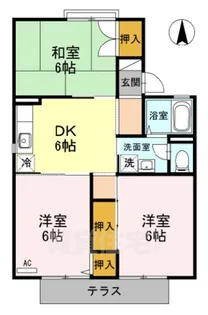 セジュール堀井【1階】の間取り