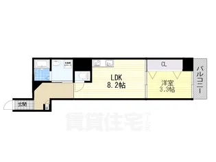 プリエール阪神尼崎【3階】の間取り