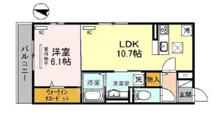 プレガーレ中須佐【1階】の間取り