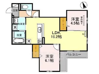 ヴィクトワール 庄【2階】の間取り