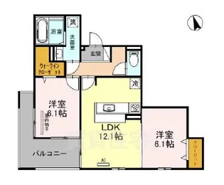 ヴィクトワール 庄【3階】の間取り