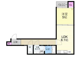 CASA WOOD 東伊達【3階】の間取り