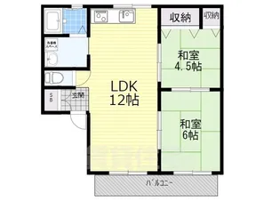 シグナスハイツC【1階】の間取り