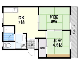 森田マンション【3階】の間取り