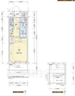 プレサンス京都東寺【5階】の間取り