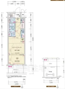 プレサンス京都東寺【7階】の間取り