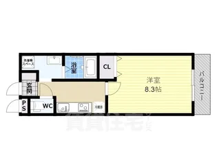 ラ・メール富田林本町【2階】の間取り