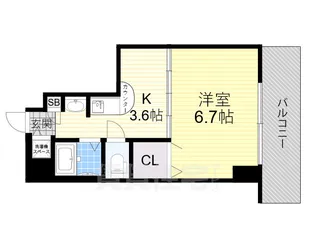 エステムコート新大阪3ステーションプラザ【11階】の間取り