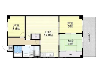 曽根ハイツ【3階】の間取り