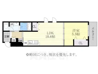 COZY豊岡通【5階】の間取り
