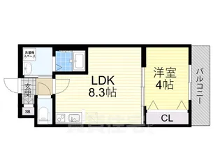 H-maison御幣島1【3階】の間取り