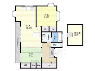 御舟ハイツ【3階】の間取り
