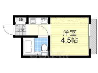 ピュア立花【1階】の間取り