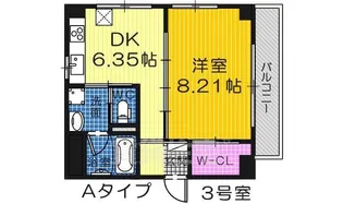 Chez・Trois・Colline(シェトルワコリーヌ)【703号室】の間取り