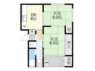 マンションかどわき【102号室】の間取り