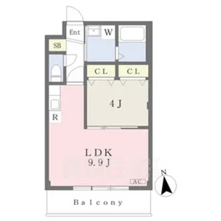 アンフィニ松が根【3階】の間取り