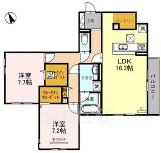 ベル・フィオーレ【1階】の間取り