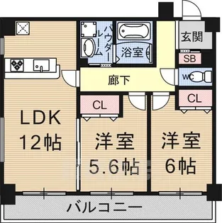 ガーデンシティ柳が崎【3階】の間取り