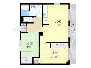 レイティー西大津3号館【4階】の間取り