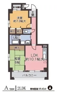 ドゥ・レーヴ【1階】の間取り