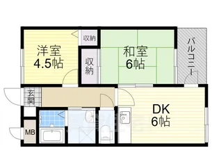 フェニス仁川【2階】の間取り