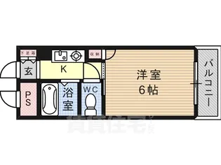 キンキ加美ハイツ【506号室】の間取り