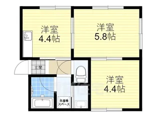 白崎ハイツ【1階】の間取り