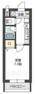 レジスコート東難波1【3階】の間取り